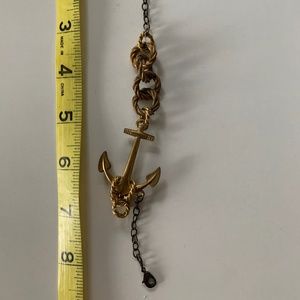 Gold Anchor Rope Bracelet